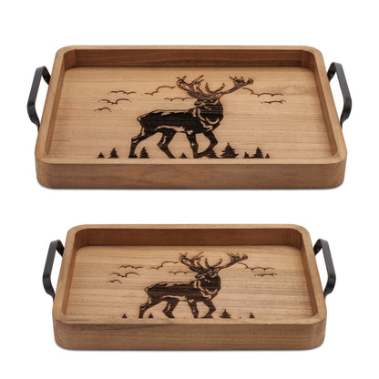 Woodland Deer Trays (Set of 2)
