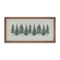 Embroidered Pine Tree Wall Art 16"L