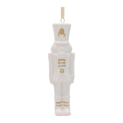 Porcelain Nutcracker Ornament with Gold Accents (Set of 12)