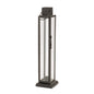 Modern Iron and Glass Taper Candle Lantern 15.75"H