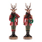 Plaid Deer Nutcracker Figurines (Set of 4)