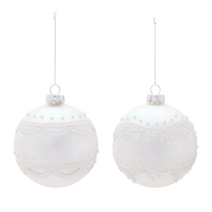 Round Glass Ornament Set of 6