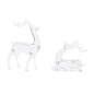 Clear Acrylic Deer Figurines (Set of 2)