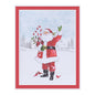 Framed Santa ÒLet It SnowÓ Wall Art 20"H