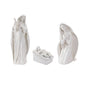 Glittered Holy Family Figurines (Set of 3)