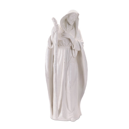 Glittered Holy Family Figurines (Set of 3)