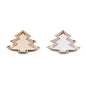 Metal Pine Tree Trinket Tray (Set of 2)