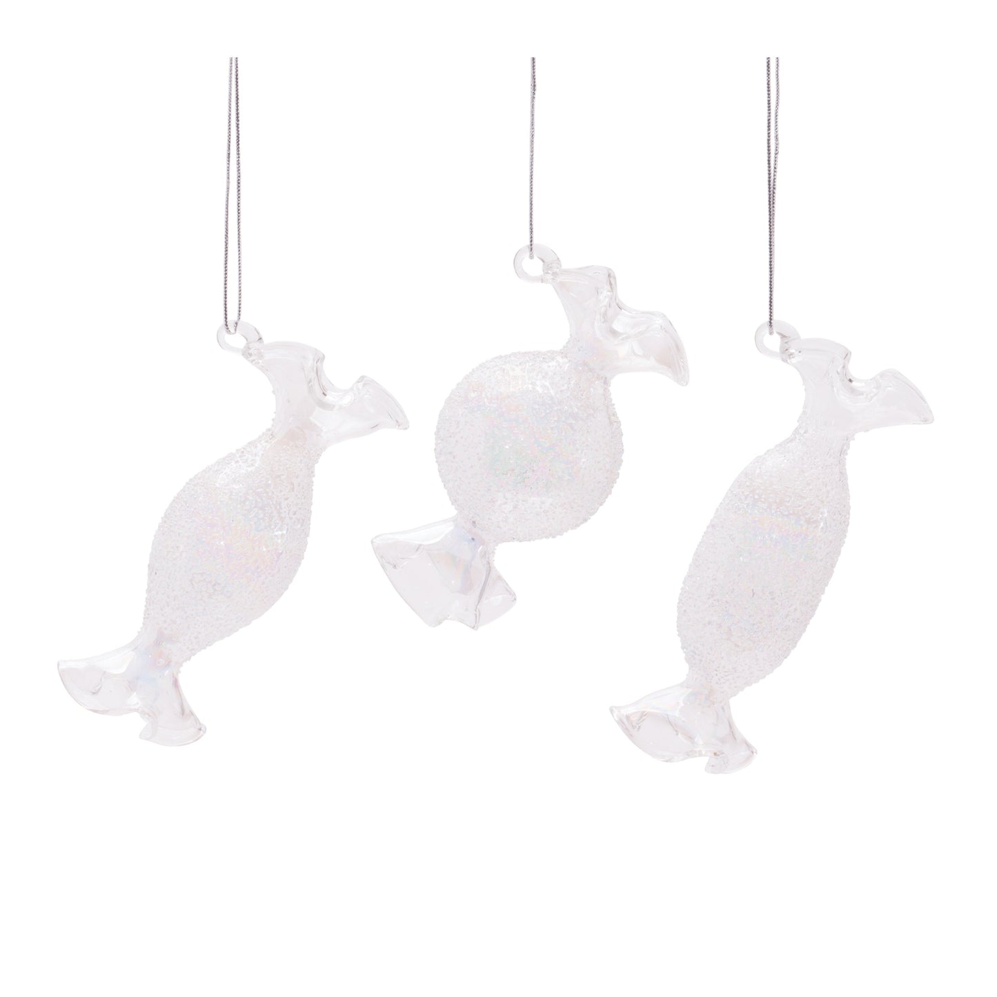 Glass Candy Ornament Set of 24
