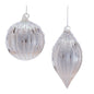 Glass Ornament Set of 6 Ð 4"D x 5.5"H