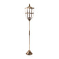 Distressed Metal Lantern Post with Glass Insert 48"H