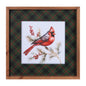 Framed Cardinal Print Wall Art 15.5"SQ