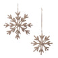 Iron and Jute Snowflake Ornament Set of 4 Ð 4" & 5"H