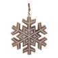 Wooden Snowflake Ornament Set of 6 Ð 5.5"H