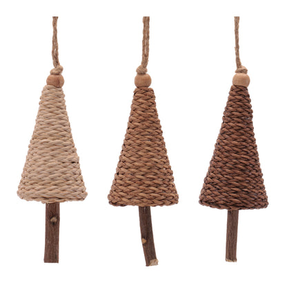 Tree Ornament Set of 12 Ð 5"H Plastic