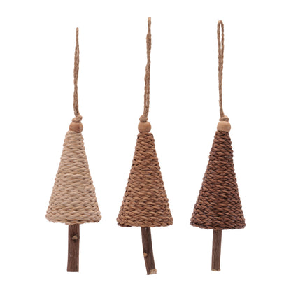 Tree Ornament Set of 12 Ð 5"H Plastic