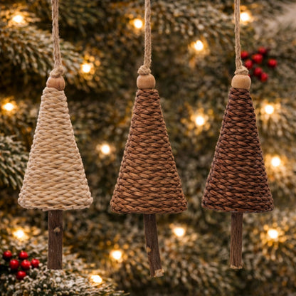 Tree Ornament Set of 12 Ð 5"H Plastic