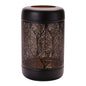 Cut Metal Leaf Pattern Lantern 13"H