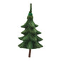 Rustic Tree Ornaments (Set of 4) Ð 5.5" Plastic with Jute Hangers