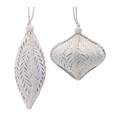Rustic Cane Ornaments (Set of 4) Ð 4.5" & 5" Plastic Holiday Decorations