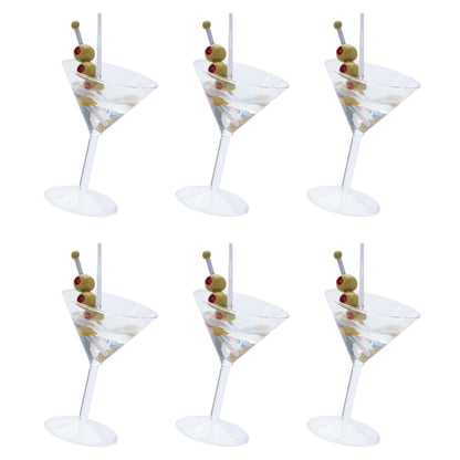 Martini Glass Ornament (Set of 6)