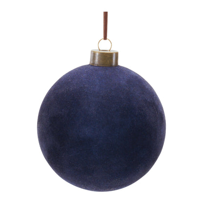Velvet Glass Ball Ornament (Set of 12)