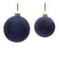 Velvet Glass Ball Ornament (Set of 12)