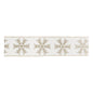 Snowflake Wired Ribbon 4" x 5 Yds.
