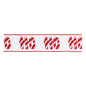 ÒHO HO HOÓ Candy Cane Wired Cotton Ribbon 4" x 5 Yds.