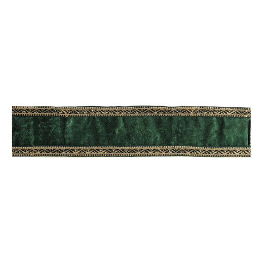 Velvet Ribbon with Ornate Metallic Trim 4" x 5 Yds.