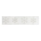 Glitter Snowflake Wired Ribbon 4" x 5 Yds.