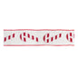 Candy Cane Wired Cotton Ribbon 4" x 5 Yds.