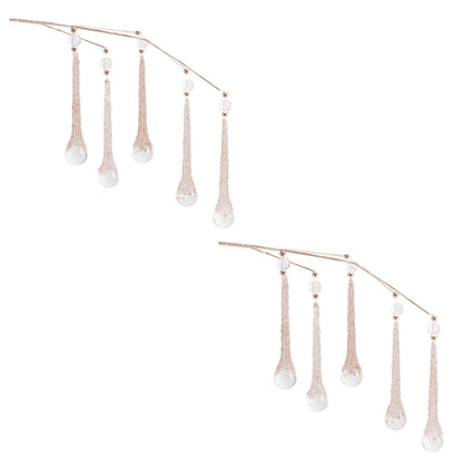 Beaded Icicle Drop Spray (Set of 2)