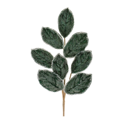 Beaded Magnolia Leaf Spray (Set of 4)