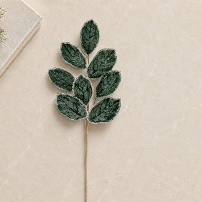 Beaded Magnolia Leaf Spray (Set of 4)