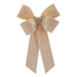 Glittered Velvet Bow Ornament (Set of 2)