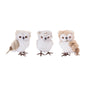Owl with Faux Fur Shelf Sitter (Set of 12)
