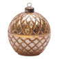 Glass Ornament with LED Candle Inside 5.75"D