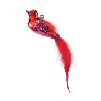 Glass Bird Ornaments (Set of 12)