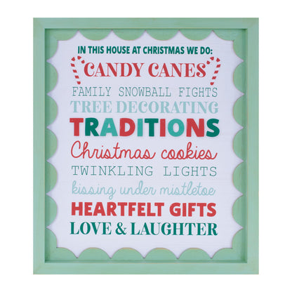 Framed Christmas Sentiment Wall Art (Set of 2)
