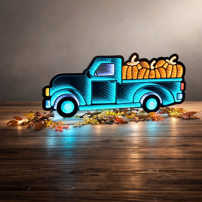 Pickup Truck with Pumpkins Ekkolight 35"L