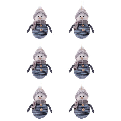 Snowman Ornaments (Set of 6)