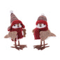 Bird with Hat and Scarf Shelf Sitter (Set of 2)