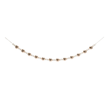 Pearl and Glass Ball Garland 32"