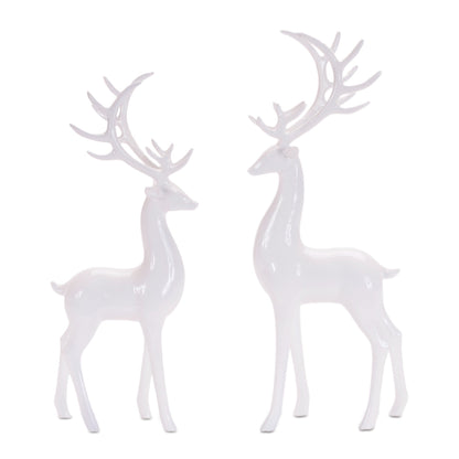 Standing Winter Deer Figurines (Set of 2)