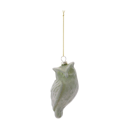 Glass Owl Ornaments (Set of 12)