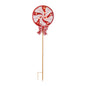 LED Peppermint Lollipop Planter Stake