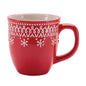 Embossed Ceramic Snowflake Mug (Set of 6)