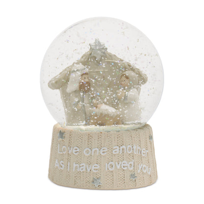 Holy Family Nativity Snow Globe
