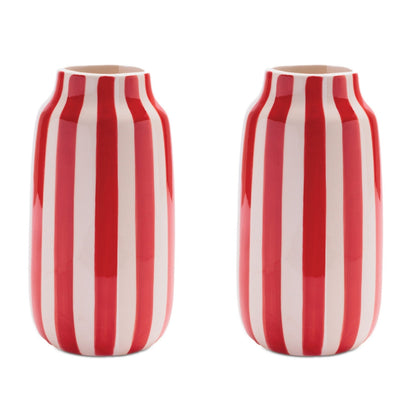 Striped Dolomite Vase (Set of 2)