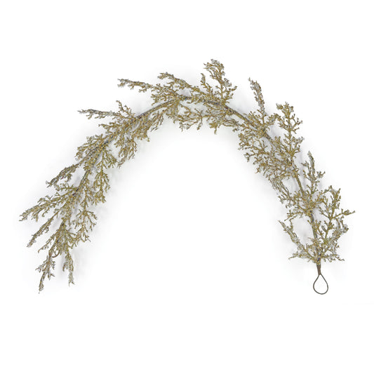 Metallic Iced Pine Garland 5'L